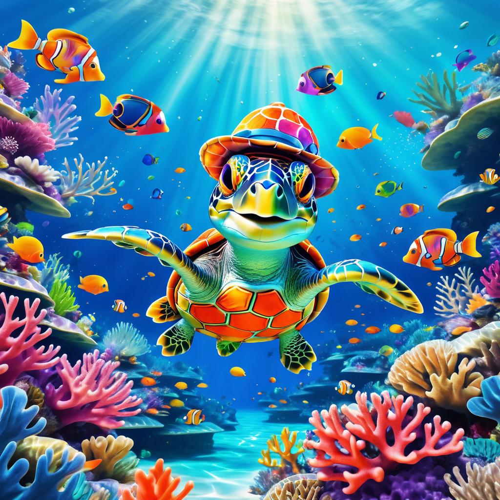 Turtle Explorer's Vibrant Ocean Adventure