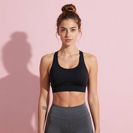 Fit Woman in Workout Attire