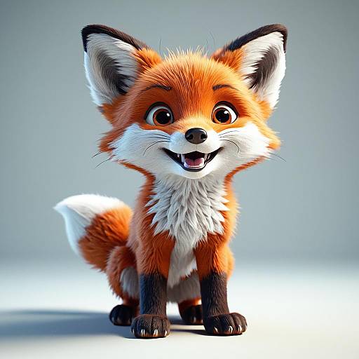 Cute Cartoon Baby Fox