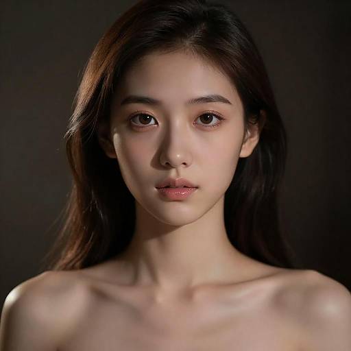 Dark Spotlight Ultra-Detailed Ulzzang Portrait