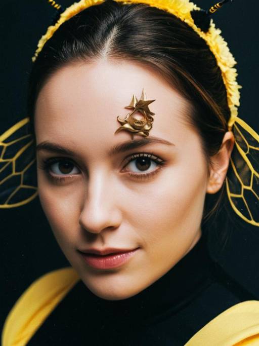 Woman in Bee Dance Costume Headshot
