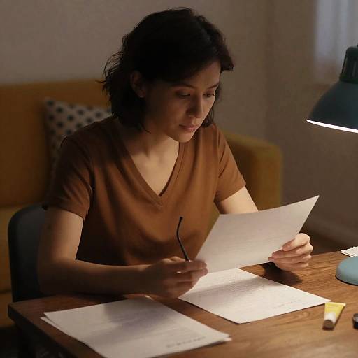 Cozy Scene of a Thoughtful Woman