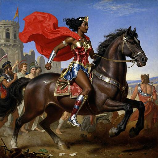 Neo-Classical Black Wonder Woman Myth