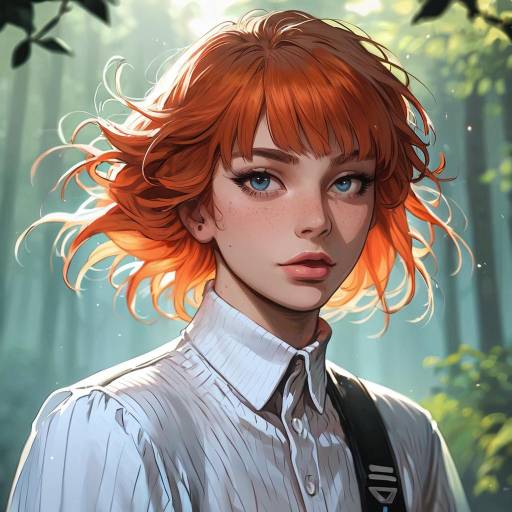 Vibrant Young Man in Forest Glade