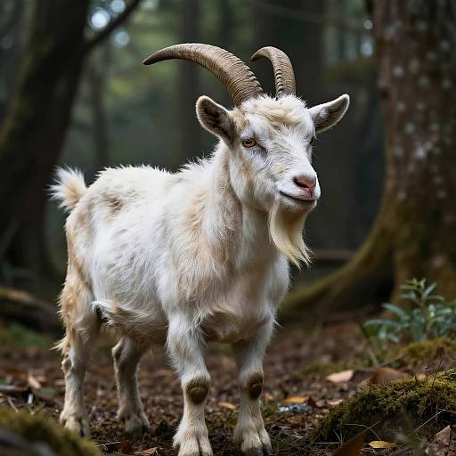 Pig Goat Hybrid in Fantasy Forest