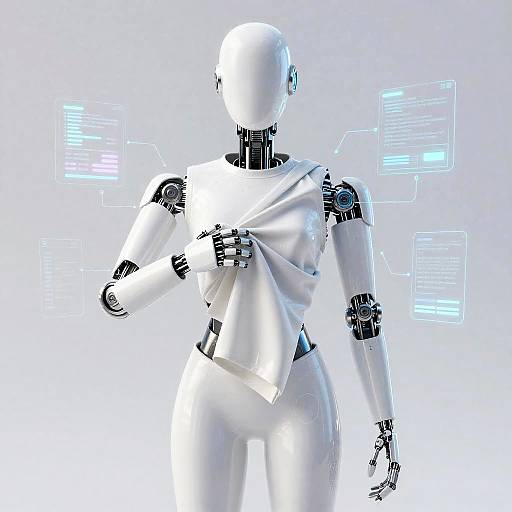 Elegant Sci-Fi Robotic Clothes Removal