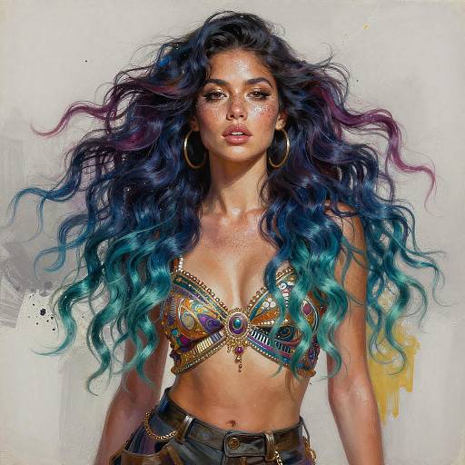 Stunning Festival Portrait of a Woman