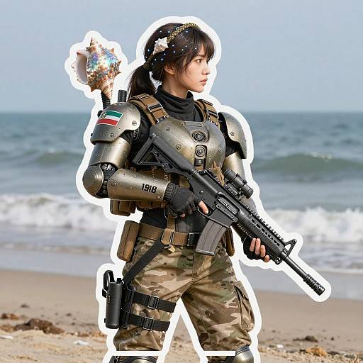 Coastal Exosuit Recon Sniper Sticker