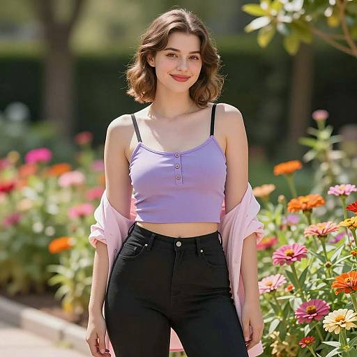 Caitlyn in Summer Garden Outfit