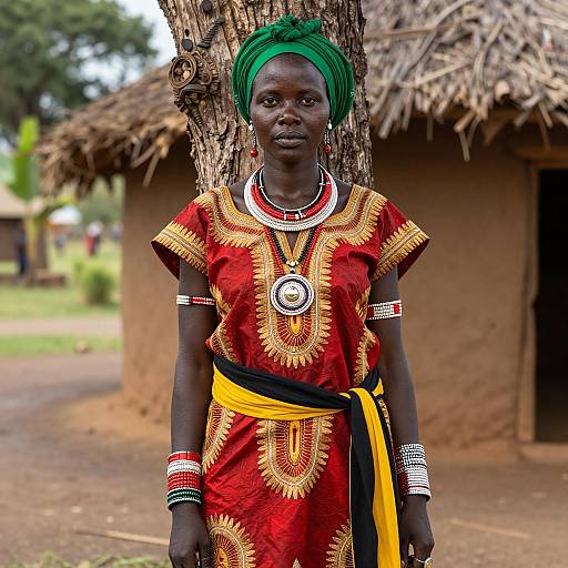 Photorealistic Portrait of Tanzanian Woman