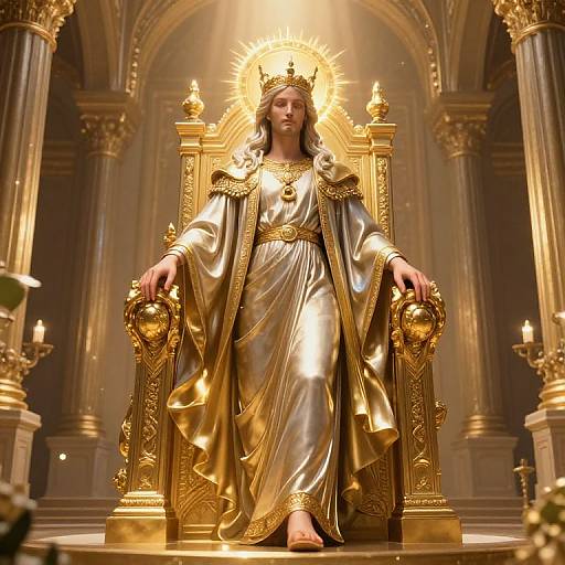 God Walking in Throne Room