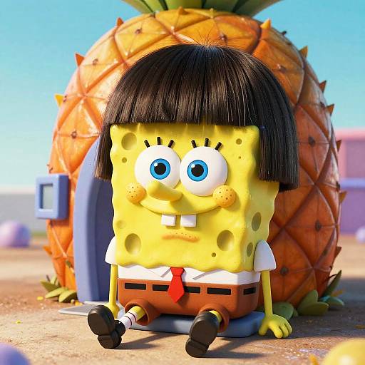 Spongebob with Classic Bowl Cut
