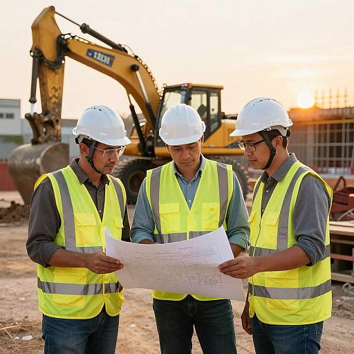 Engineering Team at Construction Site