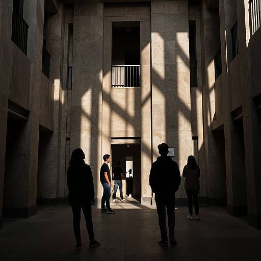 Architectural Labyrinth of Light and Shadow