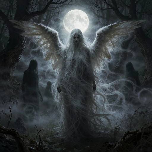 Haunting Gothic Banshee Illustration