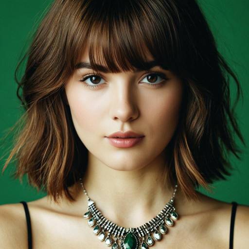 Realistic Portrait of Girl with Jewelry