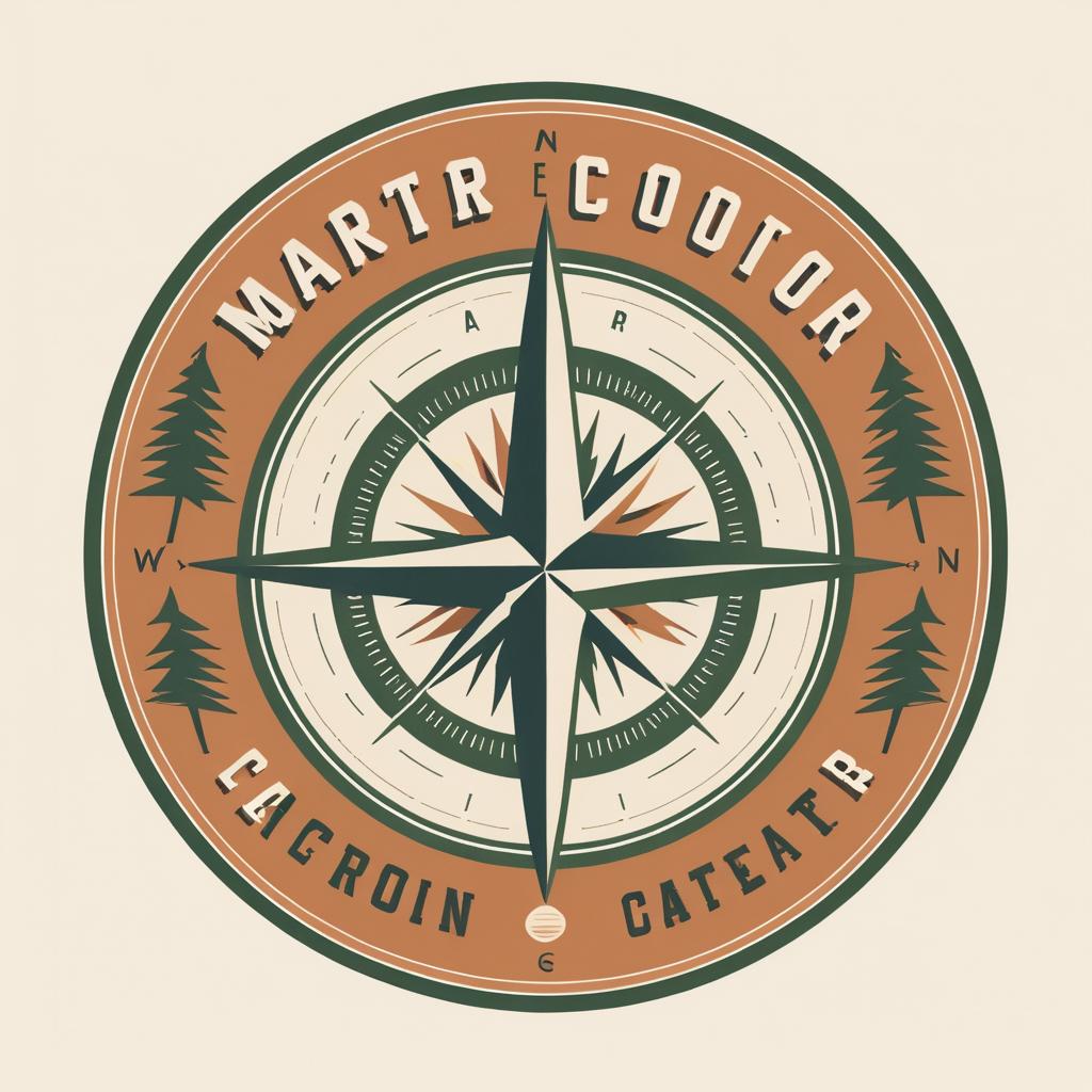 Vintage Compass Logo for Adventurous Souls