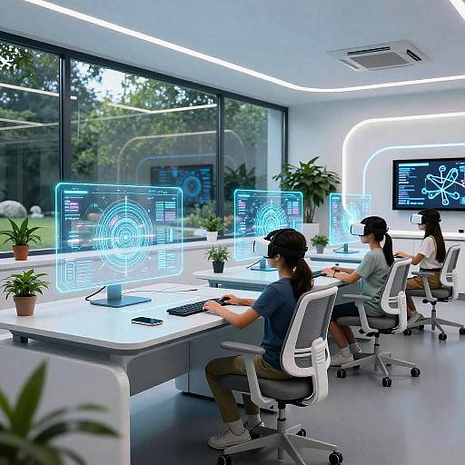 Futuristic Interactive Classroom Design