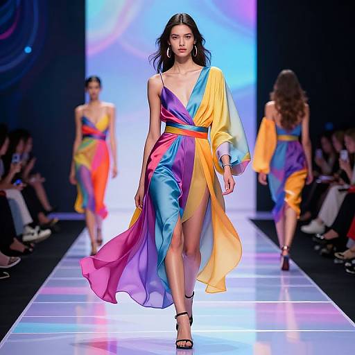 AI-Designed Futuristic Fashion Showcase