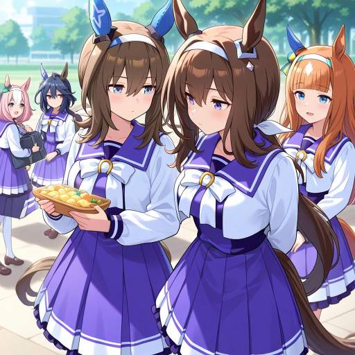 Vibrant Horse Girl Ensemble with Accessories