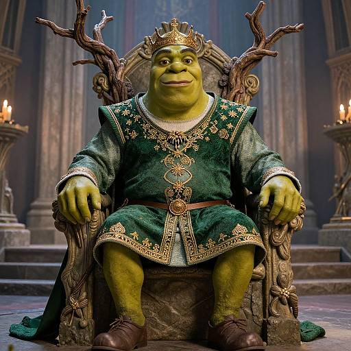 Majestic King Harold Shrek Costume