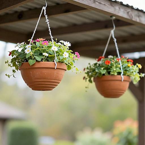 Charming Hanging Flower Baskets