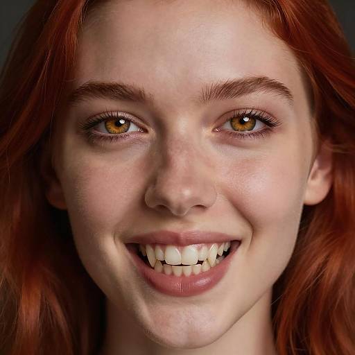 Close-Up of a Striking Vampire Woman