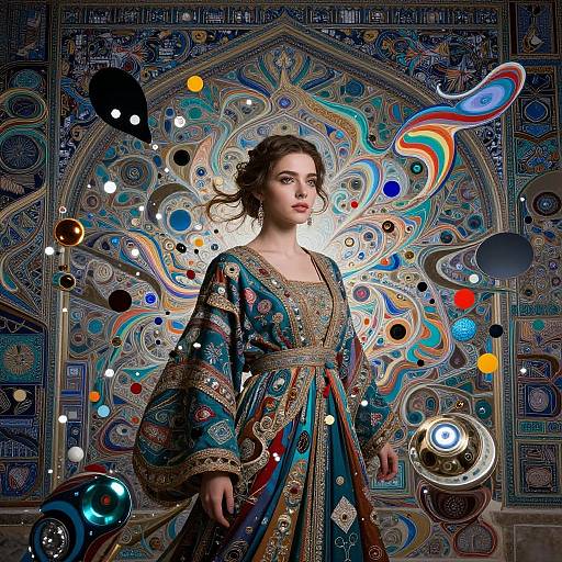 Hyperrealistic Persian Girl Portrait