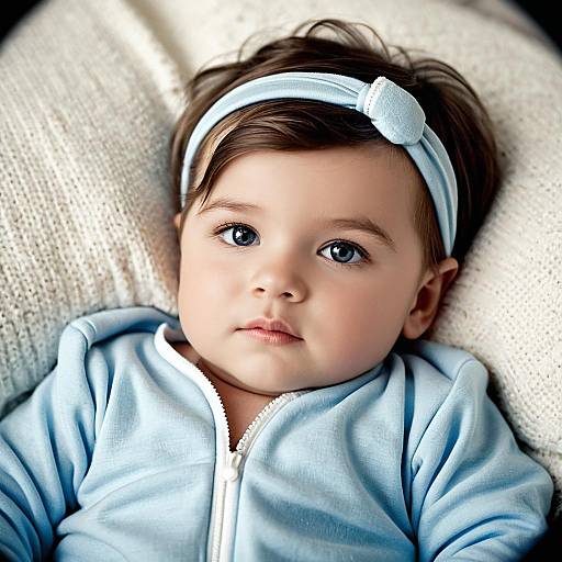 Realistic Newborn Boy in Romper Suit