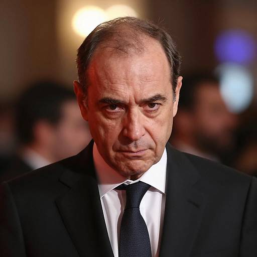 Dramatic Portrait of a Focused Man