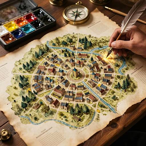 Fantasy Town Map Maker at Work