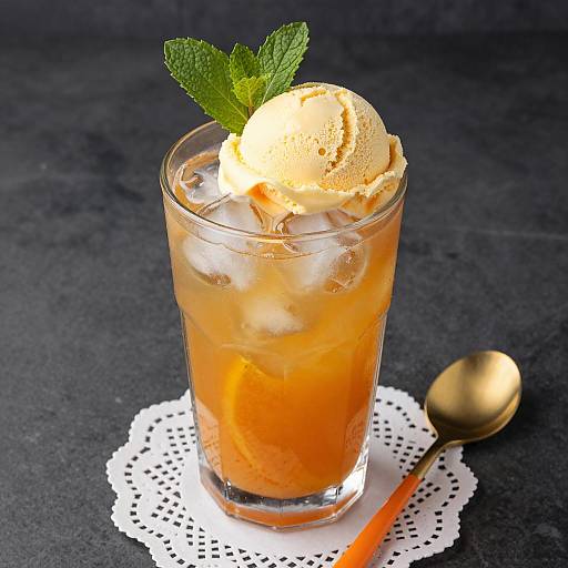 Refreshing Orange Cocktail Delight Presentation