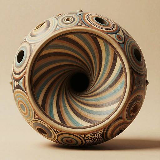 70s Afrofuturist Biomorphic Spirals