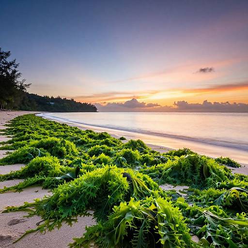 Colorful Sunrise Over Virgin Island Shore
