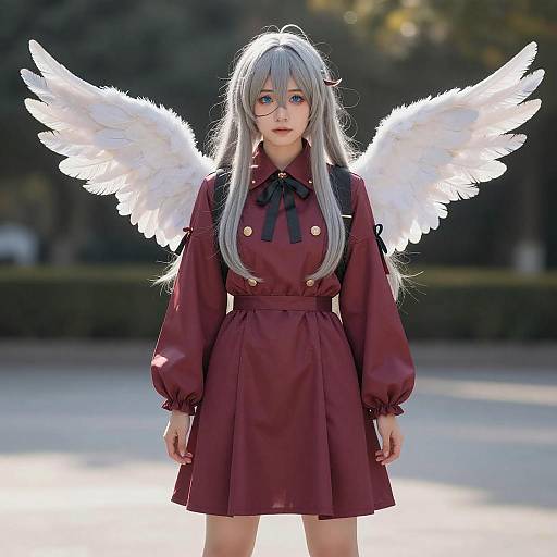 Lifestyle costume photo of Mulberry (arknights). Cosplay clothes