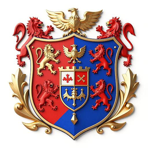 Majestic Medieval House Crest Design