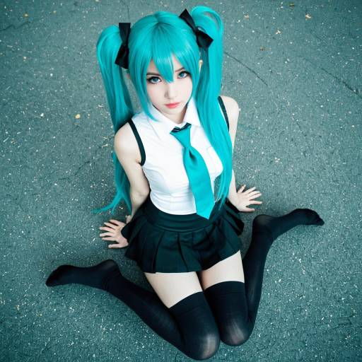 Stylish Hatsune Miku Cosplay Outfit