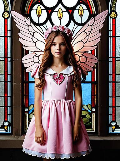 Pink Cupid Angel Costume