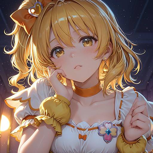 Illustration of Cure pine, precure in the style of Alpha (yukai na nakamatachi)