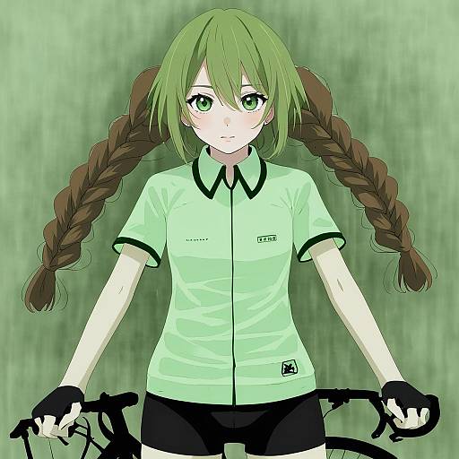 Illustration of Amane suzuha, steins;gate in the style of Huyandere