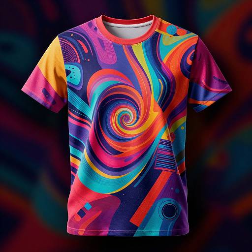 Futuristic Vibrant AI T-Shirt Patterns