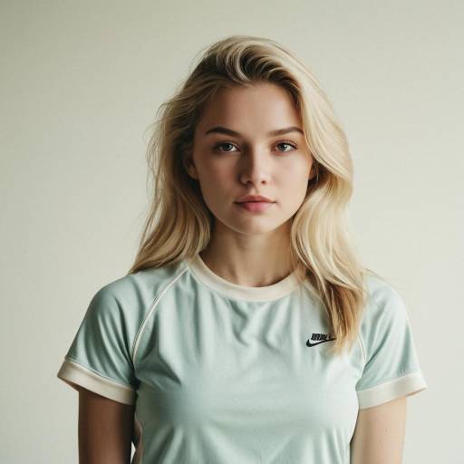 Young Blonde Woman in Sporty Athleisure