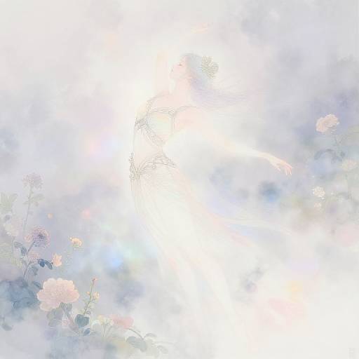 Ethereal Fantasy Figure in Pastels