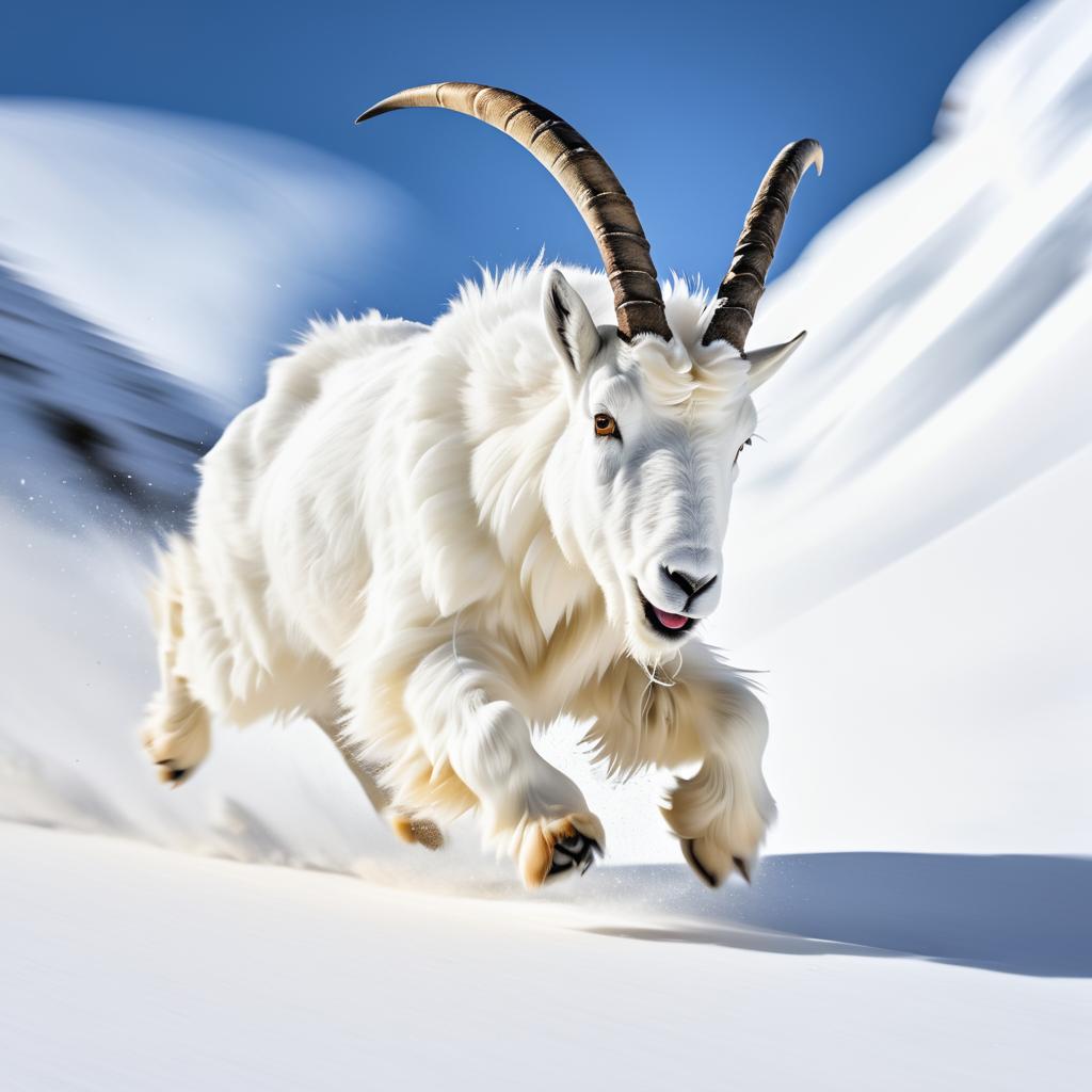 Dynamic Mountain Goat in Motion Capture