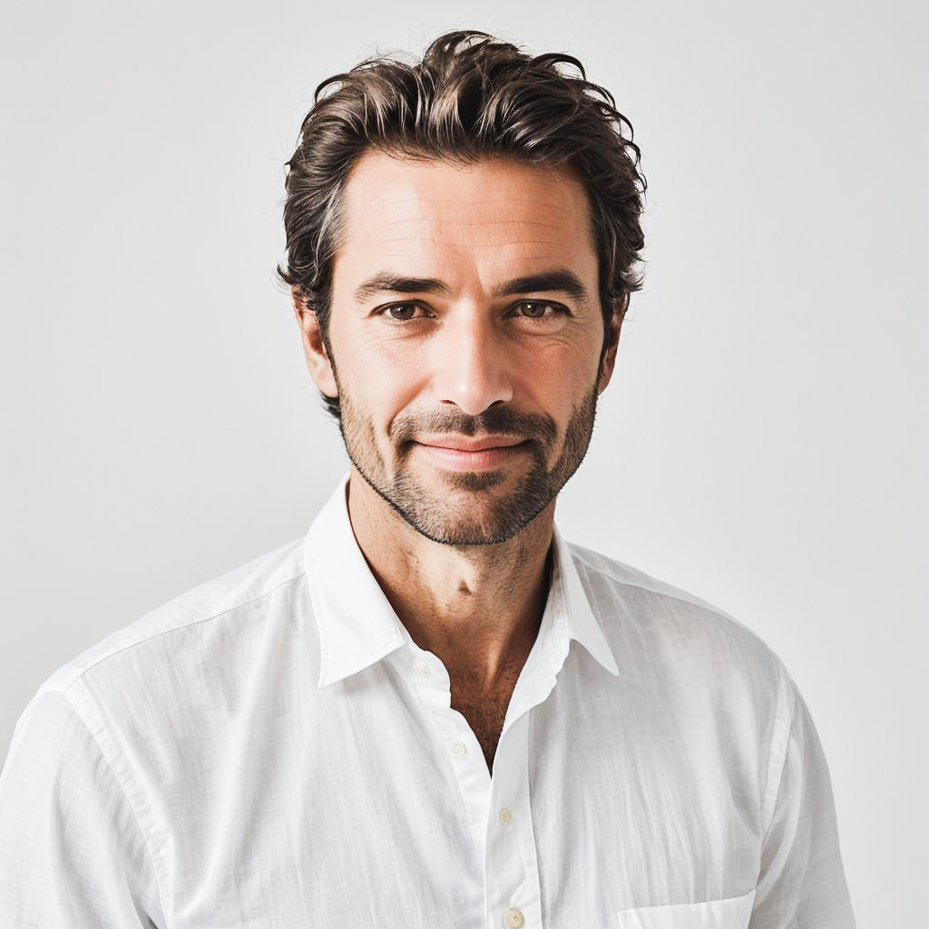 Stylish Studio Portrait of a Confident Man