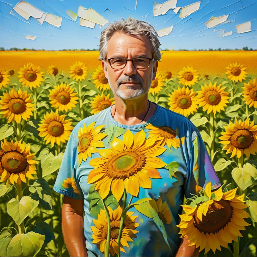 Vibrant Oil Portrait of Canadian Man