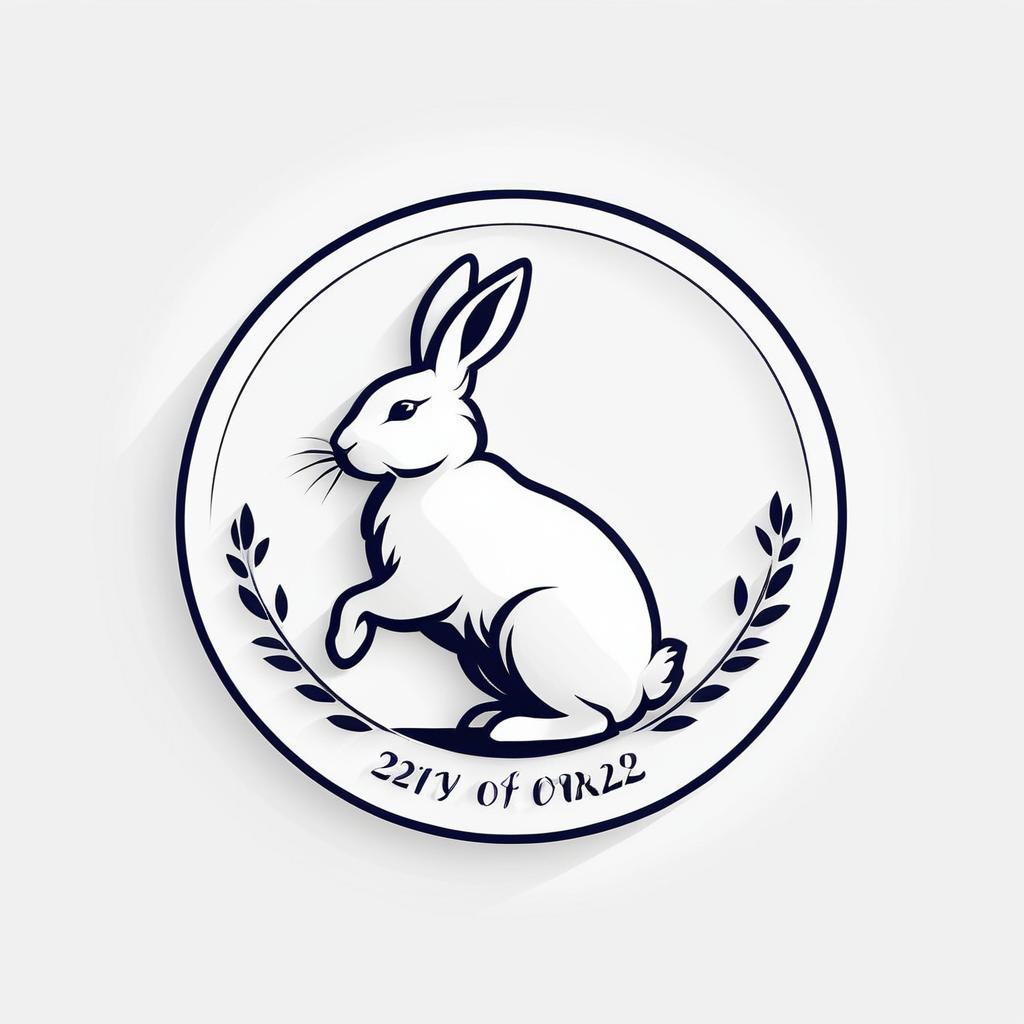 Elegant 2023 Year of the Rabbit Design