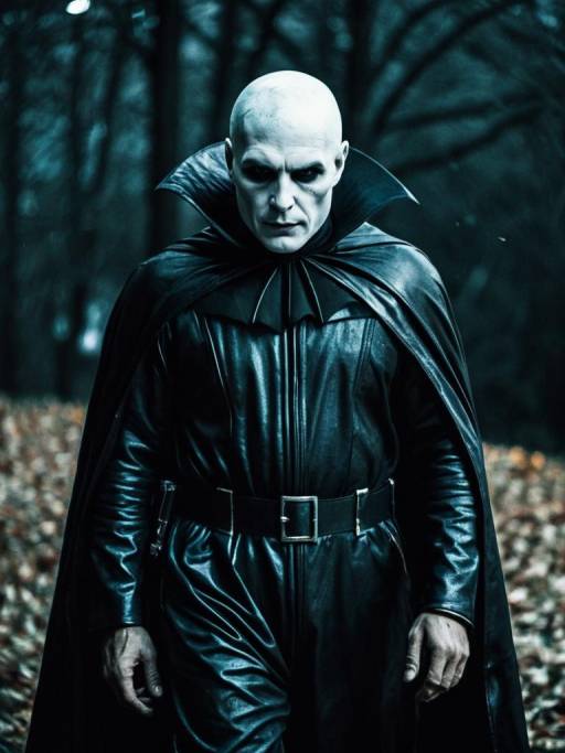 Man in Dark Vampire Costume