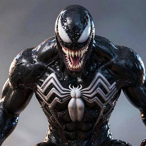 Venom Symbiotic Alien Portrait