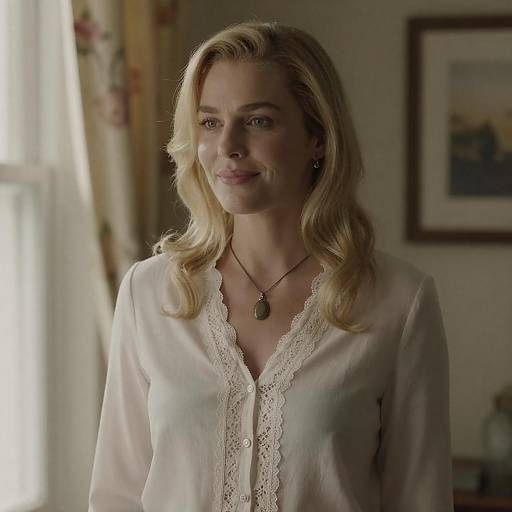 Elegant Portrait of a Blonde Woman